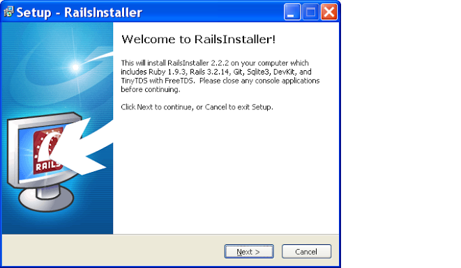 installing rails on windows step 2